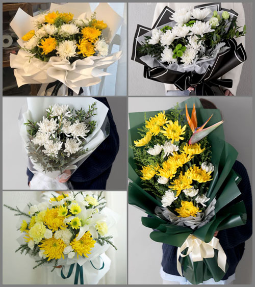 广西百色凌云县下甲镇白事花束代送